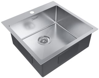 Мойка кухонная Paulmark Kroner PM215151-BS брашированная нержавеющая сталь